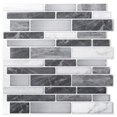 Art3d marble backsplash tiles offer an easy kitchen upgrade with peel-and-stick convenience