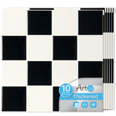 Art3d backsplash 12x12 black-white close-up highlights durable self-adhesive tile for quick kitchen updates.