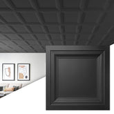 Art3d black 24x24 drop ceiling tile for modern ceilings and easy installation