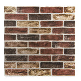 Art3d faux brick 3D wall panel in red brown close-up adds a quick stylish upgrade.