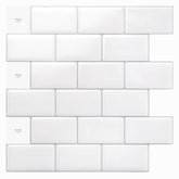 Art3d premium 12x12 backsplash tile, bright white, ideal for quick kitchen refresh.
