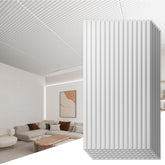 Art3d 3D slat wall panel 24x48 white adds depth to walls