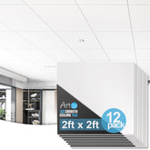 Art3d smooth drop ceiling tile 2x2 for a clean, modern ceiling upgrade.