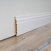 Art3d wall baseboard molding 8-pack 56in, white, clean lines and wall protection.