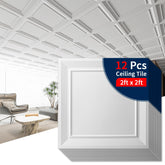 Art3dwallpanels ceiling tile close-up texture adds depth and dimension.