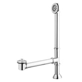 Artiwell Vintage clawfoot drain kit with lift and turn stopper for easy tub drainage