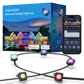 ASAHOM Pro S108B 100ft outdoor lights with RGBCW LEDs for vibrant ambiance
