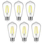Ascher dimmable vintage LED Edison bulbs with clear glass for elegant chandeliers
