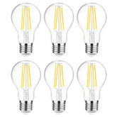 Ascher LED filament bulb with clear glass for classic style and 60W brightness