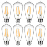 Ascher vintage LED Edison bulb with clear glass delivers warm ambience in a dining room