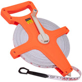 ASDFGHT Open Reel Tape Measure 330ft – portable outdoor measurement tool.