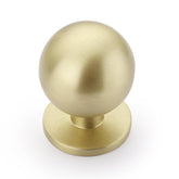 Asidrama brushed brass kitchen knob on cabinet, durable finish for daily use.