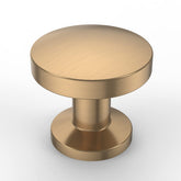 Asidrama champagne bronze cabinet knob pack close-up, durable zinc hardware for cabinets.