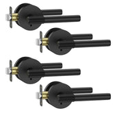 Asidrama privacy door handle with lock in matte black for quick bedroom privacy