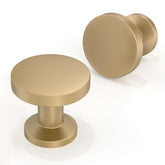 Asimerdeco champagne bronze knob front view enhances cabinet style with durable, easy-install design.
