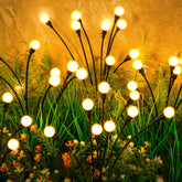 ASMAD solar garden lights firefly cluster swaying at dusk for magical ambience