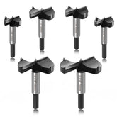 ASNOMY 6-piece set drills clean flat-bottom holes in hardwoods and softwoods