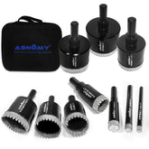 Asnomy diamond hole saw 1/4 inch creates clean, precise tile openings with minimal chipping.