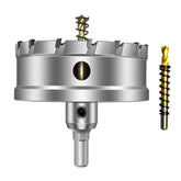 ASNOMY TCT hole saw 4in for clean holes in hard metal and stainless steel.