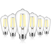 ASOMST vintage LED Edison bulb with 850 lumens for living room ambiance