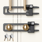 AST Keyed Cabinet Lock with 2 locks and 4 keys enables simple childproofing.
