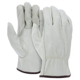 ATERET XX-Large leather work gloves with full-palm grip for durable handling.