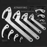 ATNHYING adjustable spanner with replaceable heads for versatile nut work