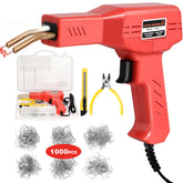 ATOLS plastic welder with front light shows quick heat for repairs
