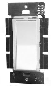 ATX-LED ML-WS-R3 front view, white low-voltage rocker switch for fireplaces.