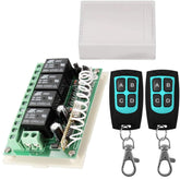 Aubric 12V relay remote switch kit front view for versatile wireless control.