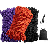 Aucoofany Japanese Rope Kit with silky ropes for comfortable beginner practice