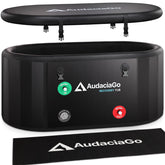 AudaciaGo XXL ice bath tub front view for full-body immersion.
