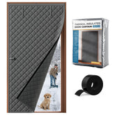 Augblinds thermal door curtain insulation blanket on door blocks drafts and keeps warmth.
