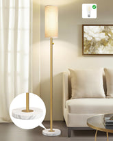Aulaiyi gold floor lamp with stepless dimming for versatile mood lighting