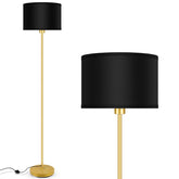 AUQUEE gold floor lamp stand for living spaces with stable brass construction.