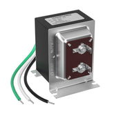 Auspow 24V transformer front view showing compact, sturdy design for doorbell power
