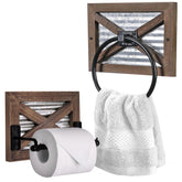 Autumn Alley farmhouse toilet paper holder wall mount keeps essentials tidy and accessible.