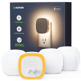 AUVON backlit night light with diffuse amber glow for restful spaces