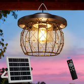 Auzev Solar Gazebo Light showcases a vintage-inspired glow for outdoor porches