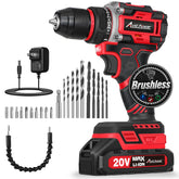 AVID POWER brushless motor delivers high torque for tough wood and metal drilling