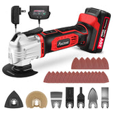 AVID POWER cordless oscillating tool battery-powered in action for precise cuts.