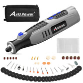 AVID POWER cordless rotary tool with front LED lights illuminates precision carving