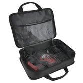 AVID POWER tool bag outside view shows rugged soft canvas for reliable transport.