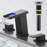 AVSIILE LED waterfall arc faucet with ambient glow for modern bathrooms
