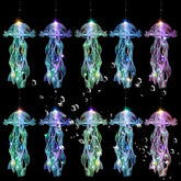 AWATIN Jellyfish Lantern Yellow glows softly for mermaid party decor and ambiance