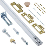 AWDIA bifold door hardware kit track 24-inch for smooth closet access