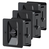 AWDIA matte black pocket door lock 3-pack enhances privacy and style for interior doors
