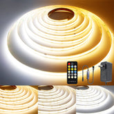 AXMOTUT CCT COB strip 16.4ft provides even room lighting.