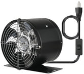 Aydomer 6-inch inline duct fan with switch for quiet ventilation