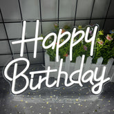 AYwYyjCh Happy Birthday neon sign wall decor glowing for celebrations and backdrop lighting